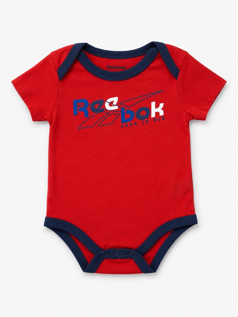 Reebok Red Bodysuit with Navy Trim and Logo